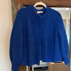 Sezane Emile Cardigan in Bright Blue - S